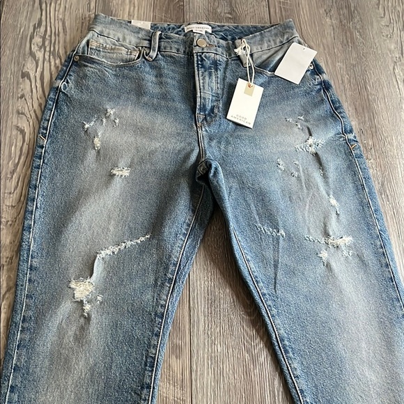 Good American Blue Distressed Jeans - Picture 4 of 12
